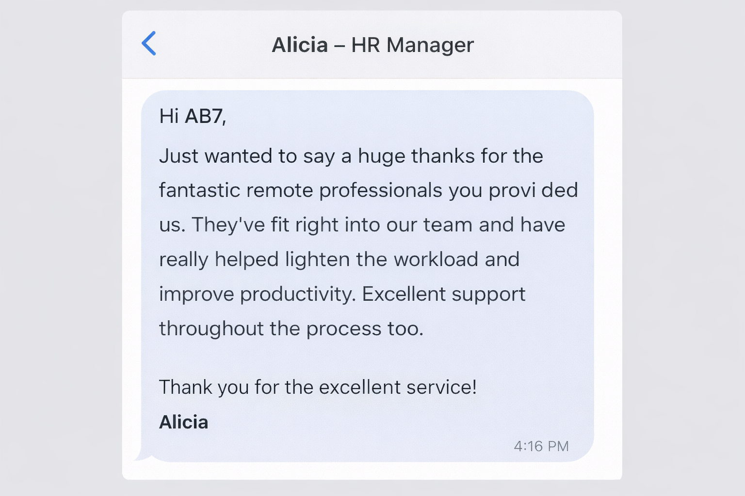 Client review