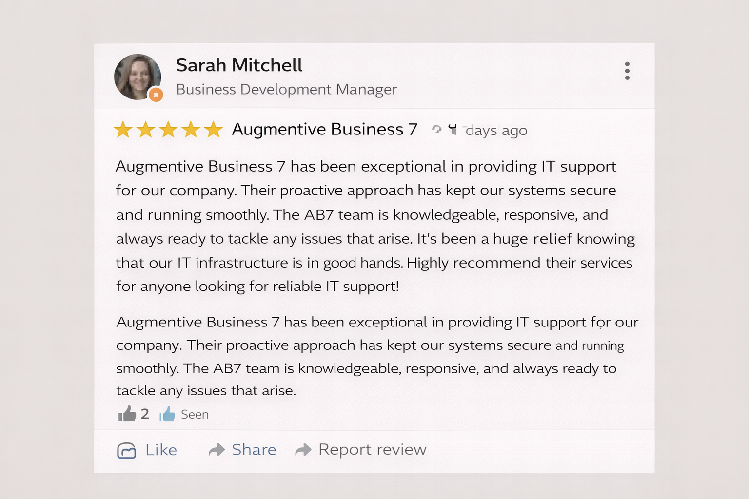 Client review